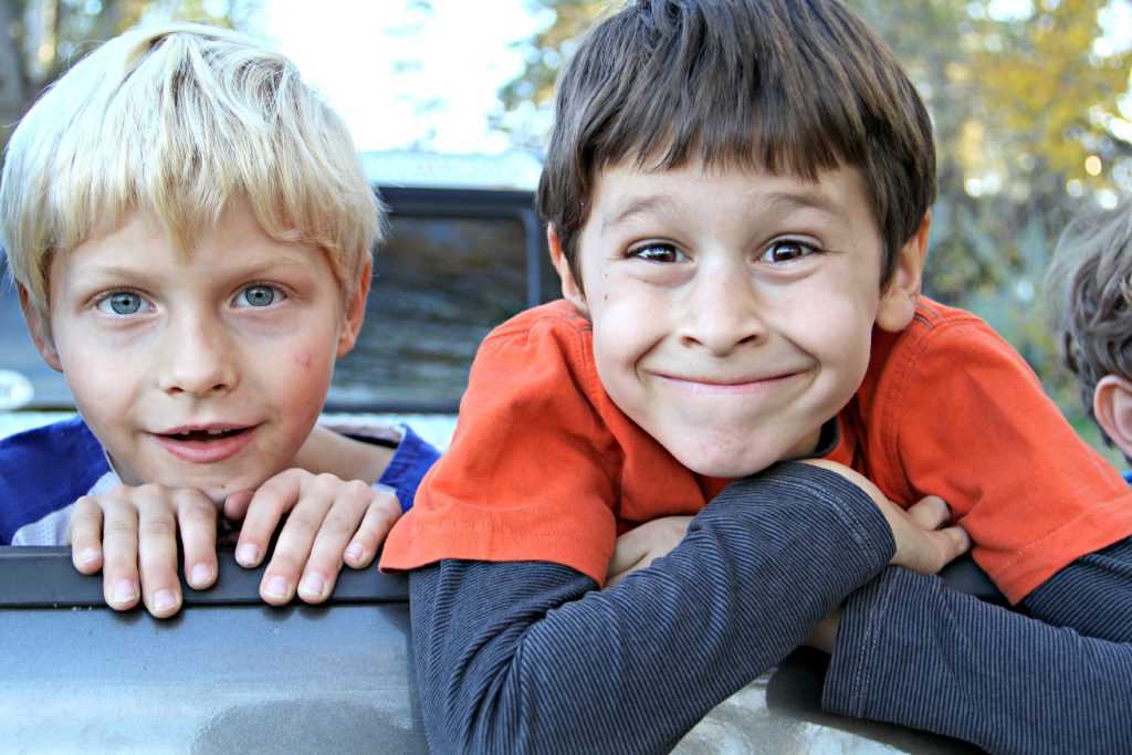 2 boys closeup